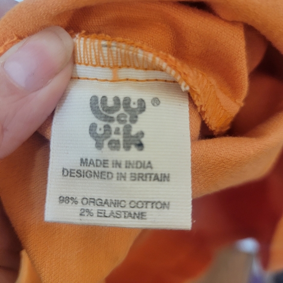 Orange Pinafore Corduroy Dress Lucy & Yak - Picture 9 of 12